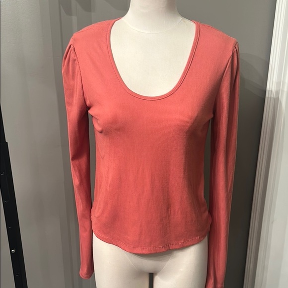 vintage one step up Tops - Women's Coral Long Sleeve Top